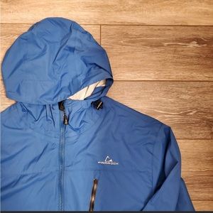 Light weight  blue rain jacket